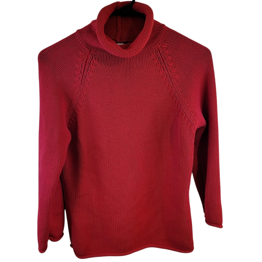 J. Crew Christmas red turtleneck sweater- M.             D18